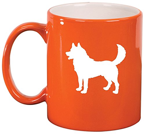 Ceramic Coffee Tea Mug Cup Husky (Orange)