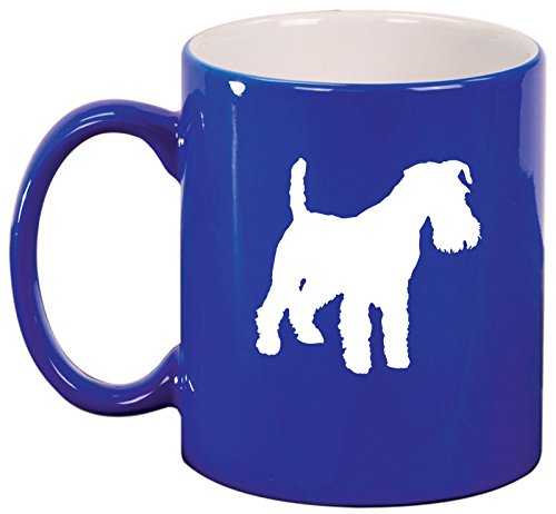 Ceramic Coffee Tea Mug Cup Miniature Schnauzer (Blue)