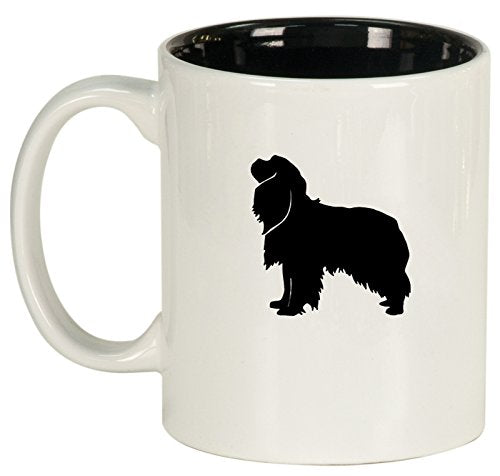 Ceramic Coffee Tea Mug Cup Cavalier King Charles Spaniel (White)