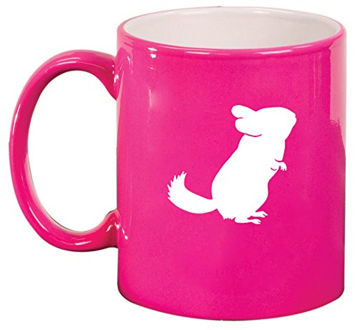Ceramic Coffee Tea Mug Cup Chinchilla (Pink)