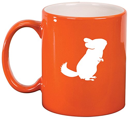 Ceramic Coffee Tea Mug Cup Chinchilla (Orange)