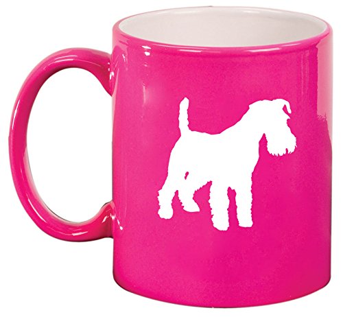 Ceramic Coffee Tea Mug Cup Miniature Schnauzer (Pink)