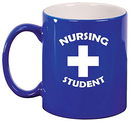 Ceramic Coffee Tea Mug Cup Nursing Student (Blue)