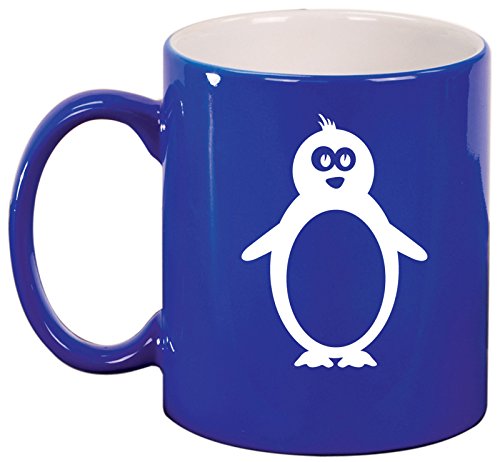 Ceramic Coffee Tea Mug Cup Penguin (Blue)