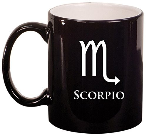 Ceramic Coffee Tea Mug Cup Scorpio (Black)