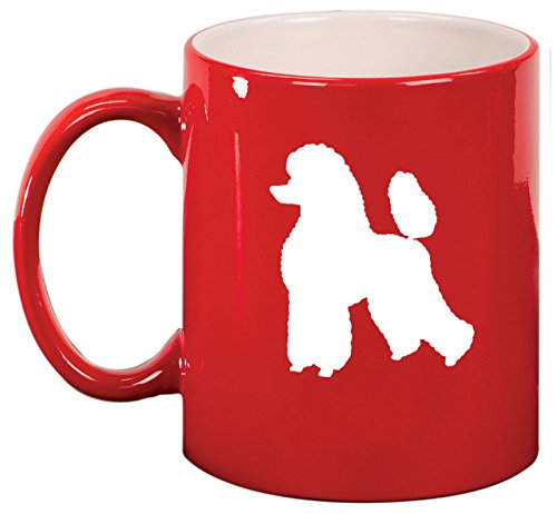 Ceramic Coffee Tea Mug Cup Poodle (Red)