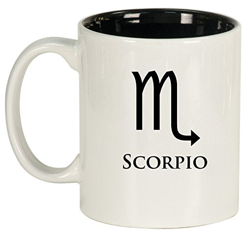 Ceramic Coffee Tea Mug Cup Scorpio (White)