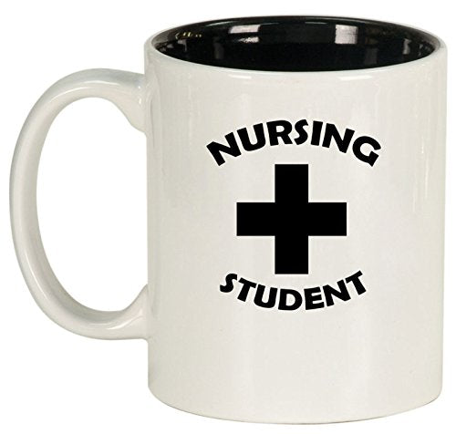 Ceramic Coffee Tea Mug Cup Nursing Student (White)