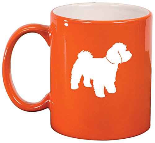 Ceramic Coffee Tea Mug Cup Maltipoo (Orange)