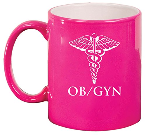 Ceramic Coffee Tea Mug Cup OB GYN Obstetrics And Gynecology (Pink)