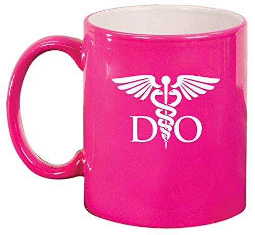 Ceramic Coffee Tea Mug Cup DO Osteopathic Doctor (Pink)