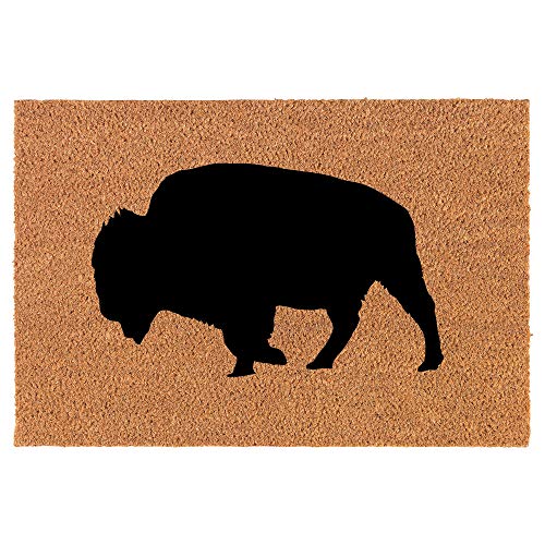 Coir Doormat Front Door Mat New Home Closing Housewarming Gift Buffalo (24" x 16" Small)