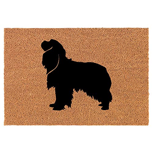 Coir Doormat Front Door Mat New Home Closing Housewarming Gift Cavalier King Charles Spaniel (24" x 16" Small)