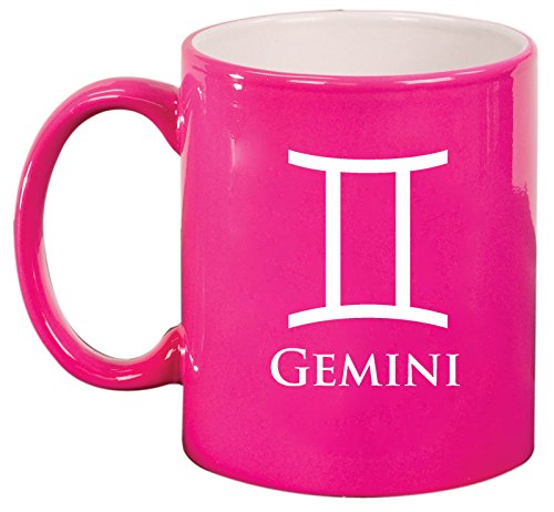 Ceramic Coffee Tea Mug Cup Gemini (Pink)