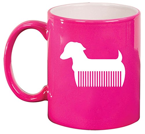 Ceramic Coffee Tea Mug Cup Pet Dog Grooming Cat Groomer Salon (Pink)