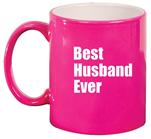 Ceramic Coffee Tea Mug Cup Best Husband Ever (Pink)