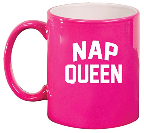 Ceramic Coffee Tea Mug Cup Nap Queen (Pink)