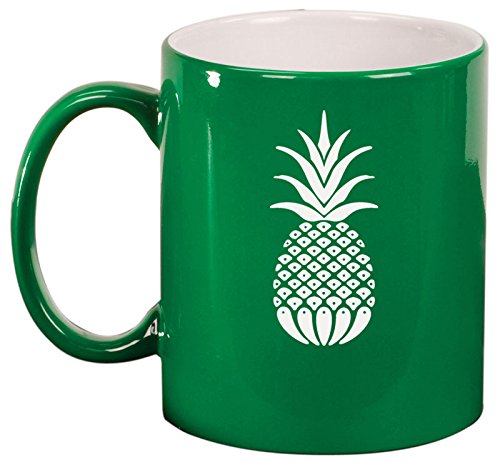 Ceramic Coffee Tea Mug Cup Pineapple (Green)