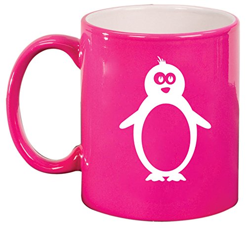 Ceramic Coffee Tea Mug Cup Penguin (Pink)