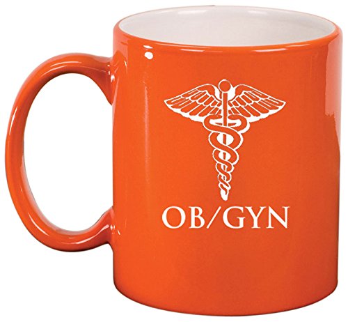 Ceramic Coffee Tea Mug Cup OB GYN Obstetrics And Gynecology (Orange)