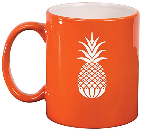 Ceramic Coffee Tea Mug Cup Pineapple (Orange)