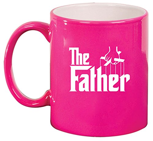 Ceramic Coffee Tea Mug Cup The Father Dad Father's Day Gift (Pink)