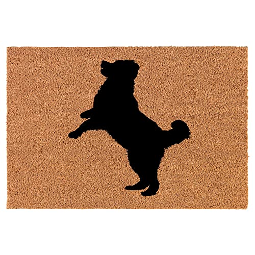 Coir Doormat Front Door Mat New Home Closing Housewarming Gift Bernese Mountain Dog (24" x 16" Small)