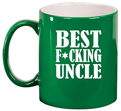 Ceramic Coffee Tea Mug Cup Best F ing Uncle (Green)