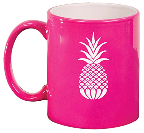 Ceramic Coffee Tea Mug Cup Pineapple (Pink)