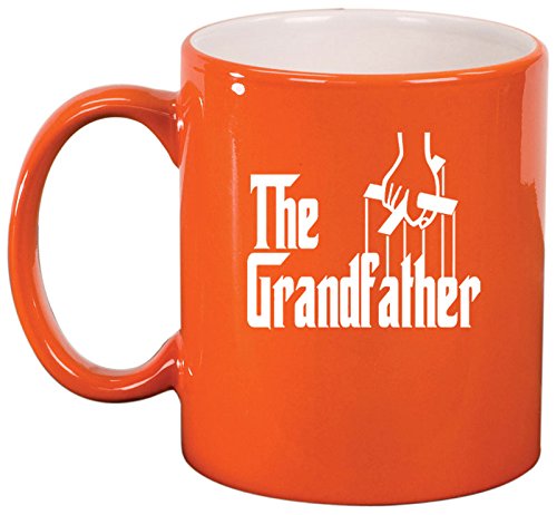 Ceramic Coffee Tea Mug Cup The Grandfather (Orange)