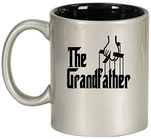 Ceramic Coffee Tea Mug Cup The Grandfather (Silver)