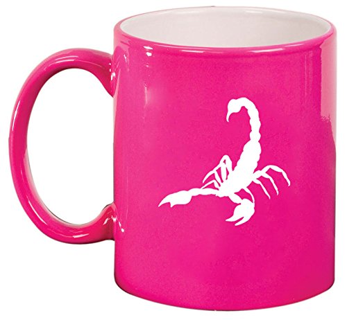 Ceramic Coffee Tea Mug Cup Scorpion (Pink)