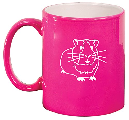 Ceramic Coffee Tea Mug Guinea Pig (Pink)