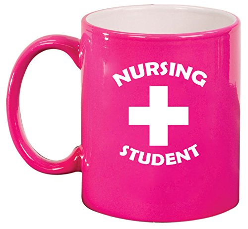 Ceramic Coffee Tea Mug Cup Nursing Student (Pink)