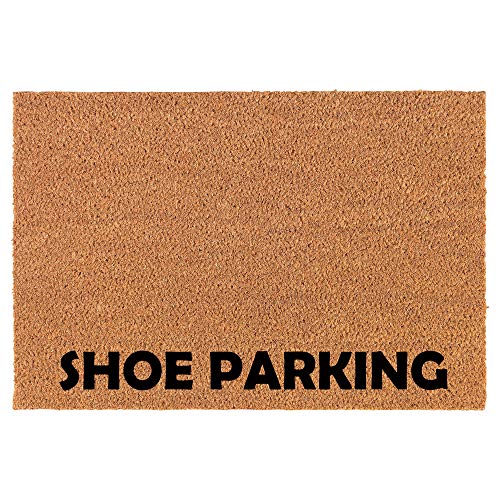 Coir Doormat Front Door Mat New Home Closing Housewarming Gift Shoe Parking Funny (30" x 18" Standard)