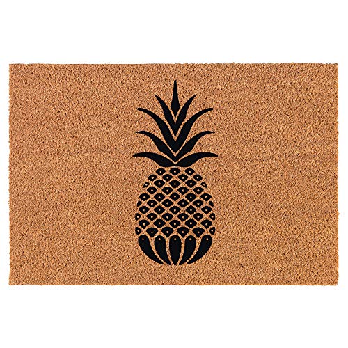 Coir Doormat Front Door Mat New Home Closing Housewarming Gift Pineapple (30" x 18" Standard)