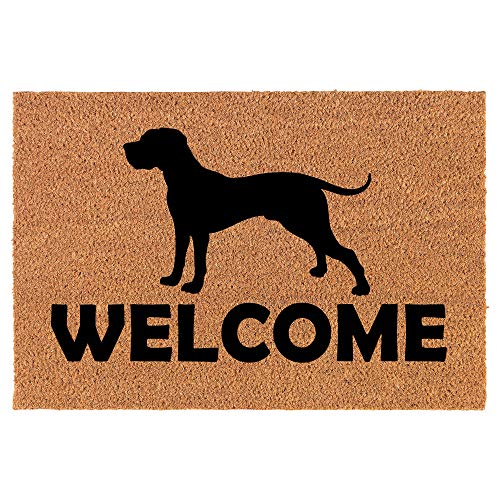 Coir Doormat Front Door Mat New Home Closing Housewarming Gift Welcome Great Dane (30" x 18" Standard)