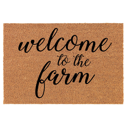 Welcome To The Farm Coir Doormat Welcome Front Door Mat New Home Closing Housewarming Gift